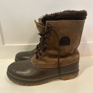 Sorel Kaufman Canada Snow Boots - Men’s 9 - USA Made Steel Shank Suede